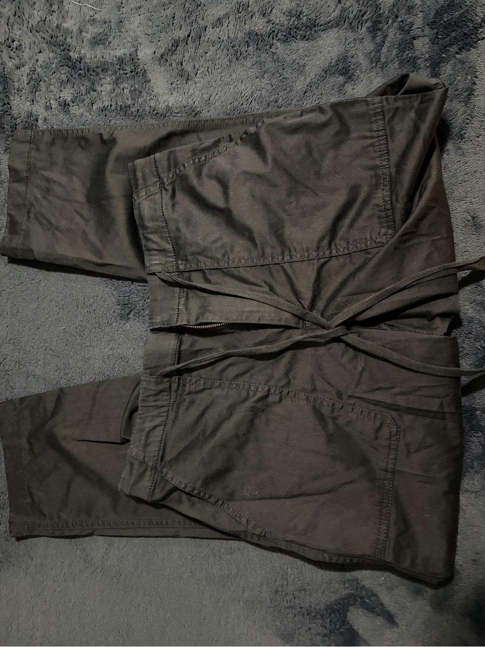 LOFT Black Elastic Waist Pull-On Pants